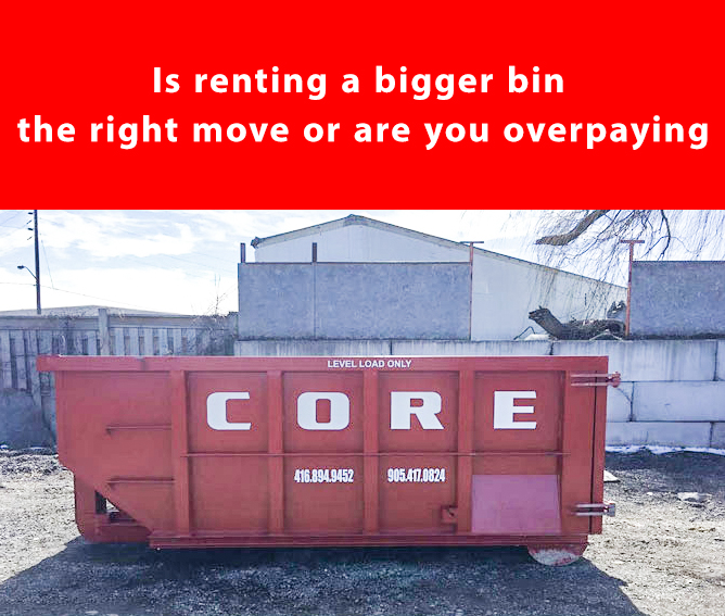 Is Renting a Bigger Bin the Right Move or are you Overpaying – read ahead!