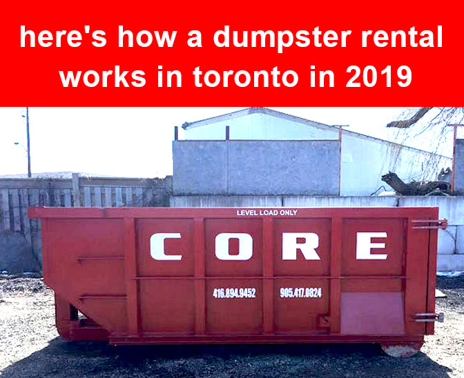 Here’s How a Dumpster Rental Works in Toronto in 2019