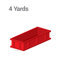 A 4 yard Min Bin is good for Concrete, Asphalt, Bricks, Soil, Household Garbage, Wood, Construction Garbage, Ceramic, Plaster, Drywall and Roofing waste.